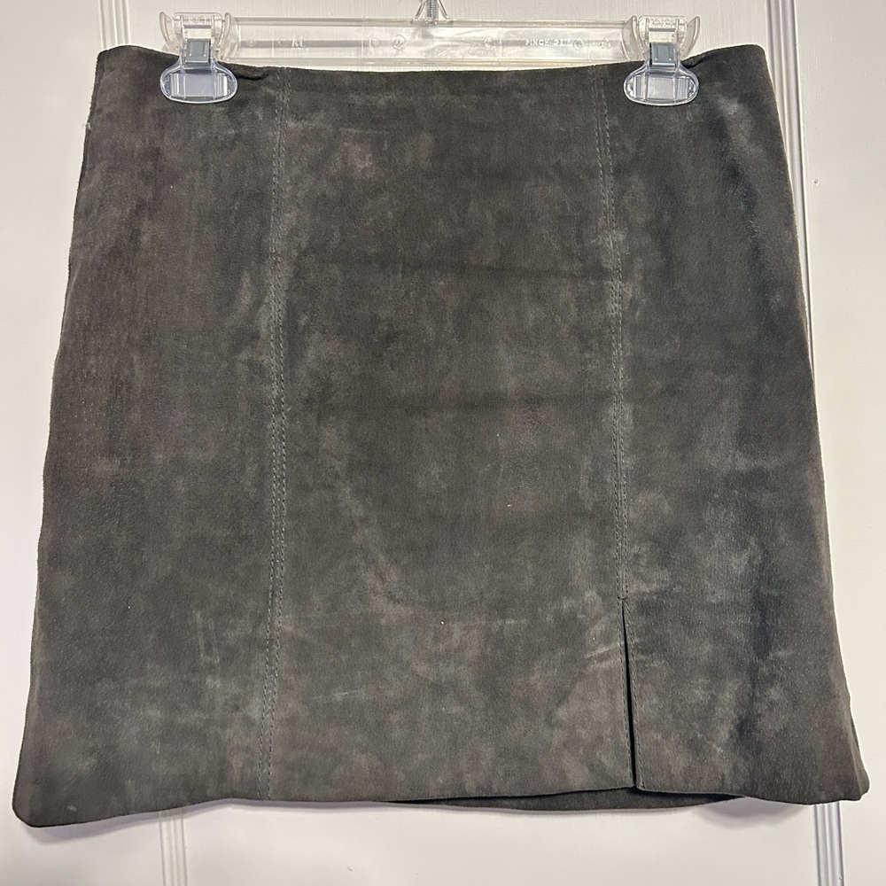Charcoal BlankNYC Suede Mini skirt